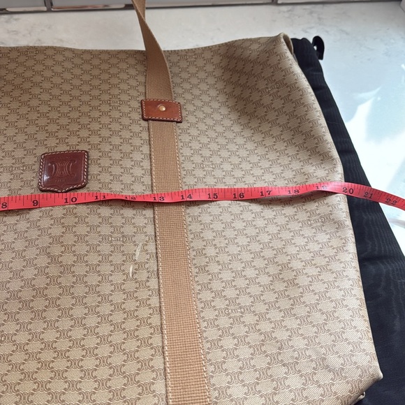 Vintage Celine Tote Bag About 20x18 M08 SEE PHOTOS FOR CALLOUTS - Picture 12 of 13
